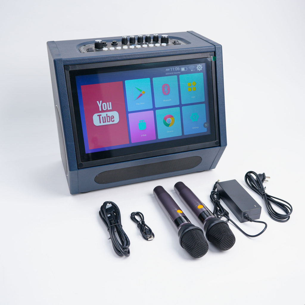 Portable Video Karaoke Speaker Rechargeable Battery Android Outdoor Mini Speaker Outdoor Speaker Mac