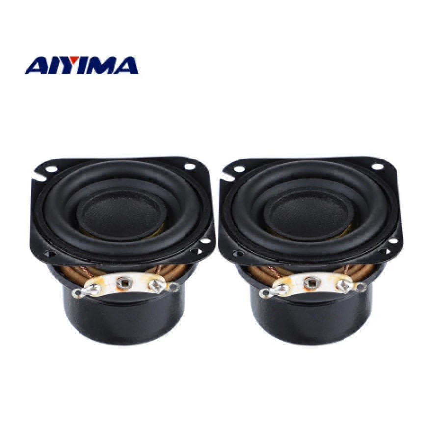 AIYIMA 2Pcs Speaker 1.5 Inch 1.5Inch 40mm 4Ohm 10W Full Range Strong Low Frequency