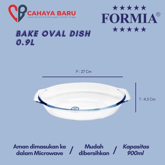 FORMIA BAKE OVAL DISH 0.9L (GO-SEND)