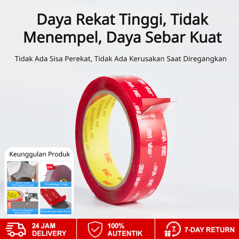 [Perekat Kuat Tahan Air]Pita Dua Sisi Mobil Perekat Kuat Anti Air Tanpa Bekas Busa Tebal Double Tape