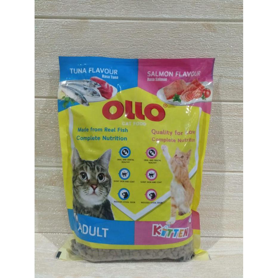 Makanan Kucing Dewasa Cat Food OLLO Complete Nutrition Adult Tuna 1kg by Yohapetstuff