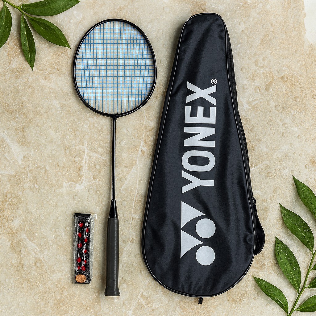 Raket Badminton Senyawa//langsungan Remaja 22LBS + Tas & Grip | Raket YY Pemula Ringan & Kuat