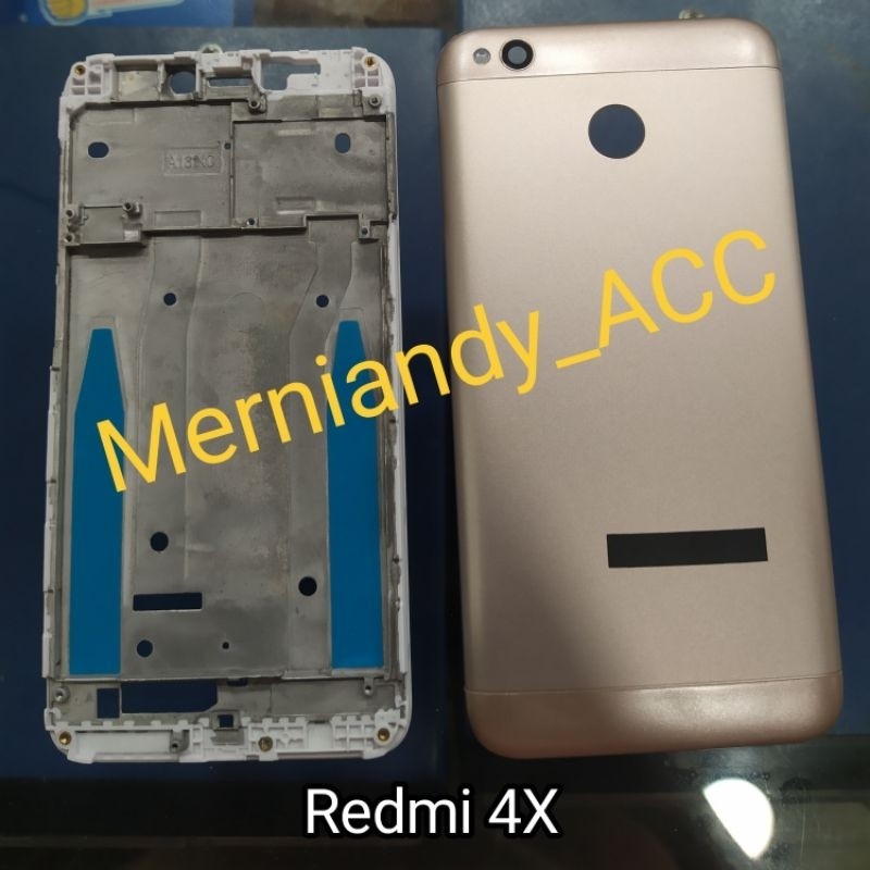 Xiaomi Redmi 4X Backdor + Frame tulang tengah Cessing Kessing hausing fullset Frame lcd