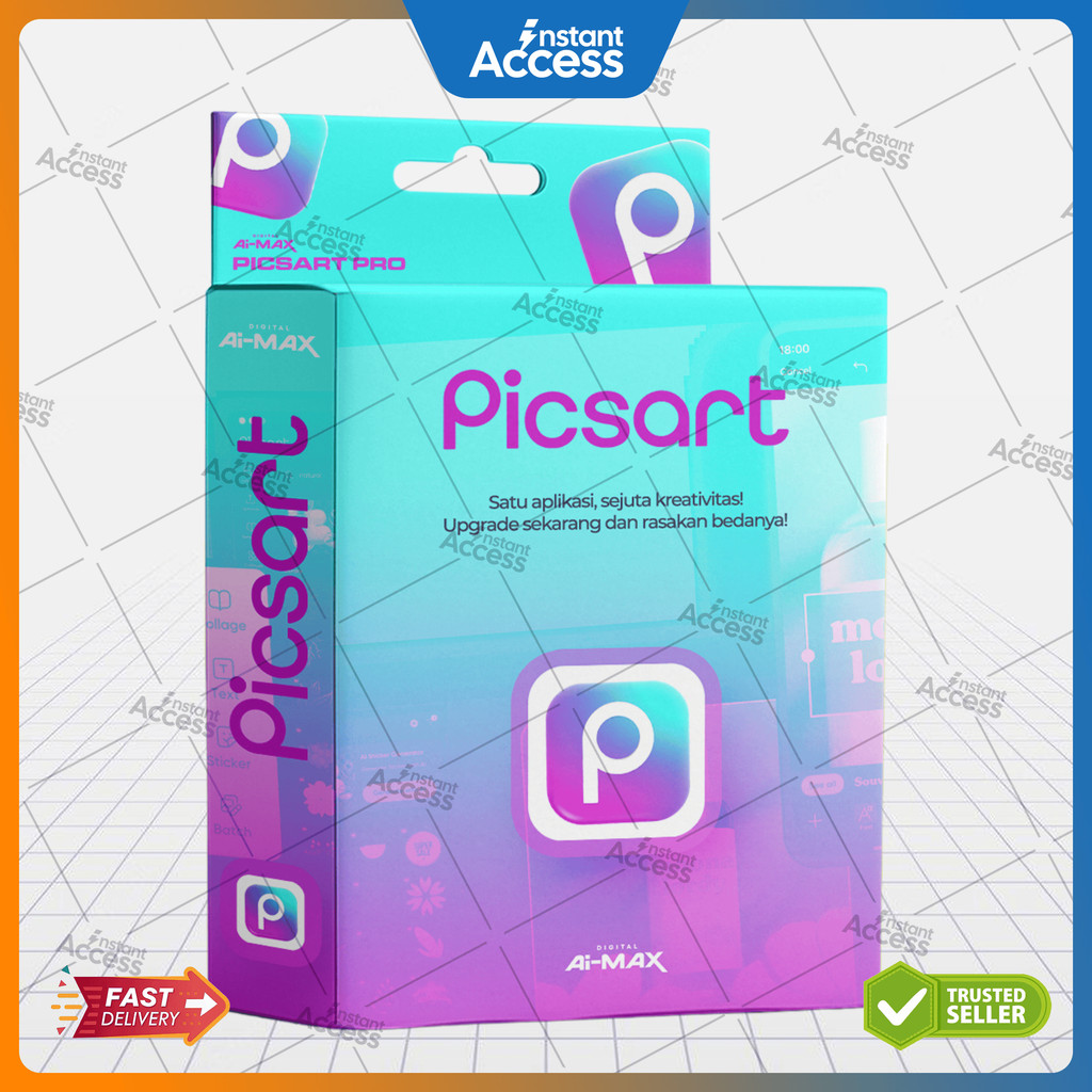 Picsart Pro Full Fitur 1 Tahun – Background Remover & AI Tools✨