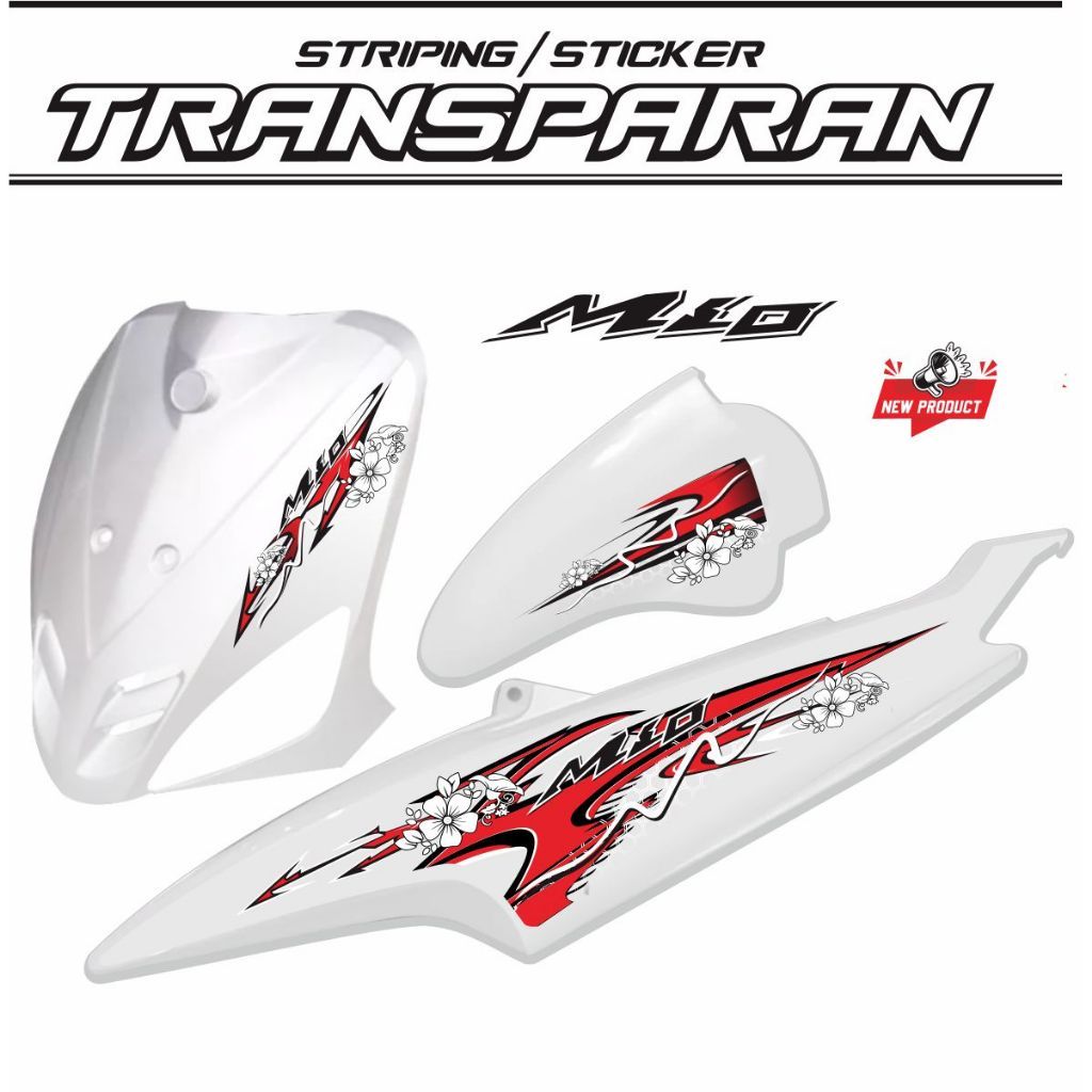 STRIPING VARIASI TRANSPARAN MIO SPORTY STIKER MIO / STRIPING VARIASI