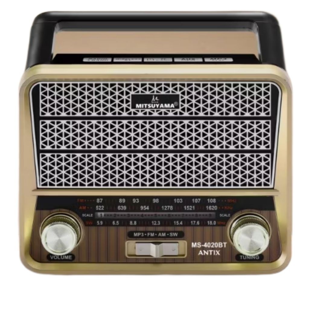 Radio Speaker Senter LED Bluetooth Mp3 Mitsuyama MS-4020BT Antix