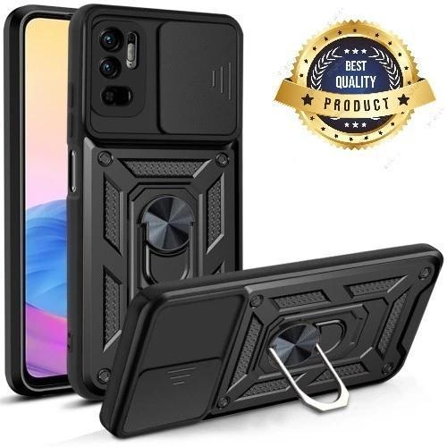 CASE XIAOMI REDMI NOTE 10 5G / POCO M3 PRO 5G / POCO M3  MILITARY CASE ARMOR SLIDE RING CASE STANDIN