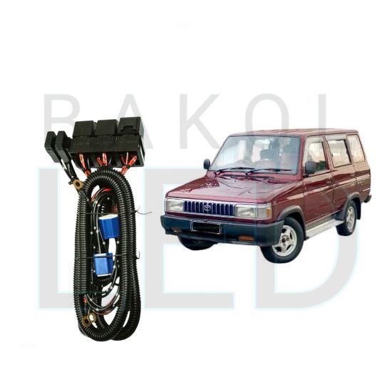 Relay Set Lampu Utama LED H4  Mobil Toyota kijang Grand Extra BL