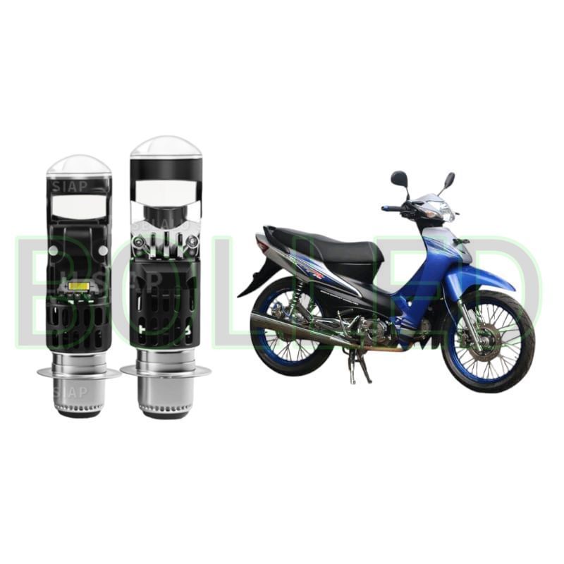 1pcs Lampu depan LED H6 Mini BiLED motor Honda Supra Fit BLD