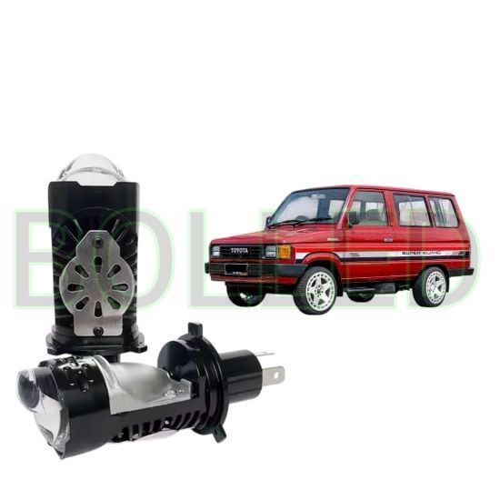 2pcs Lampu Utama LED H4 BiLED Ultra BRIGHT kipas Mobil Toyota kijang Super BLD
