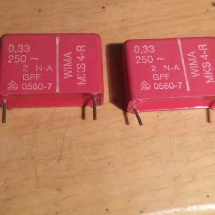 MKS4 MKS4-R  MKS 4 Wima 0.33 0.33uf 330n 330 nf  330nF 250v BERKUWALITAS...