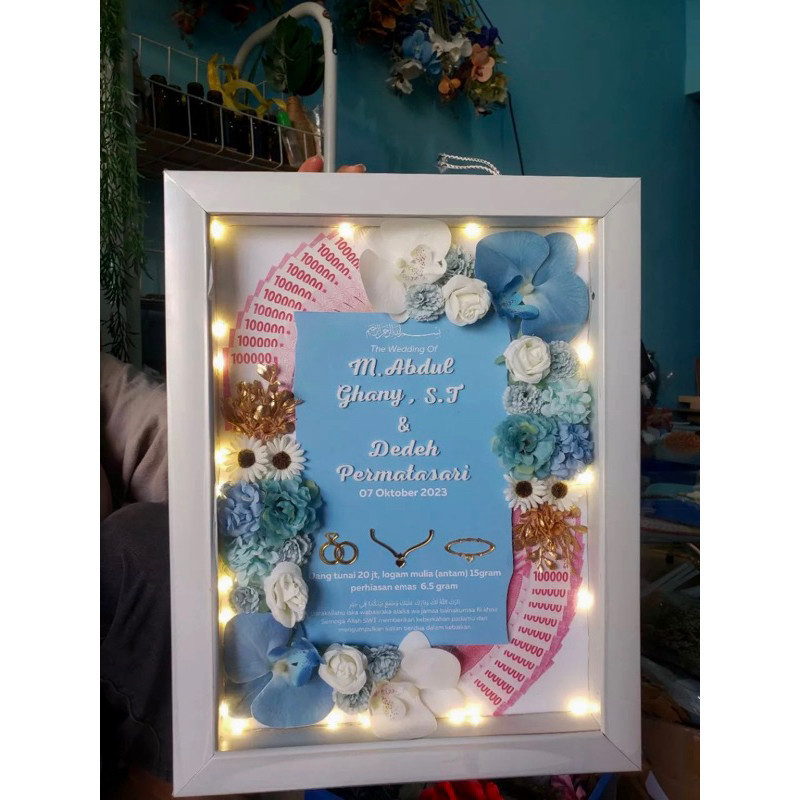 Custom Mahar pernikahan 30x40 custom/ Bingkai mahar pernikahan