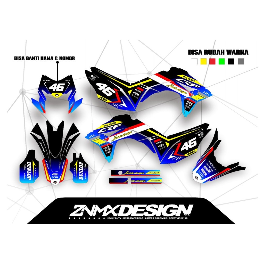 DECAL STIKER CRF 150L FULL BODY / DECAL STIKER CRF FULL BODY CUSTOM