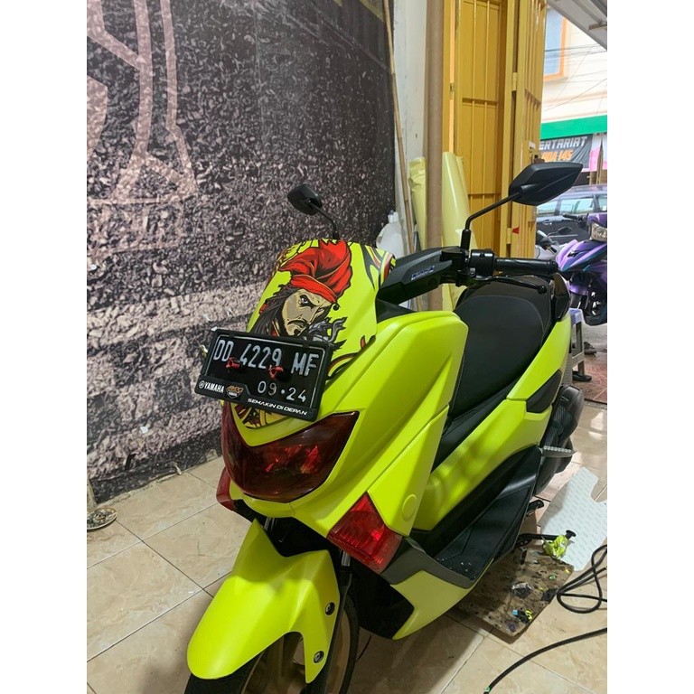 Striping Decal Stiker Motor YAMAHA NMAX OLD Full Body  NMAX Lama Motif Kuning Stabilo Polos COD 002