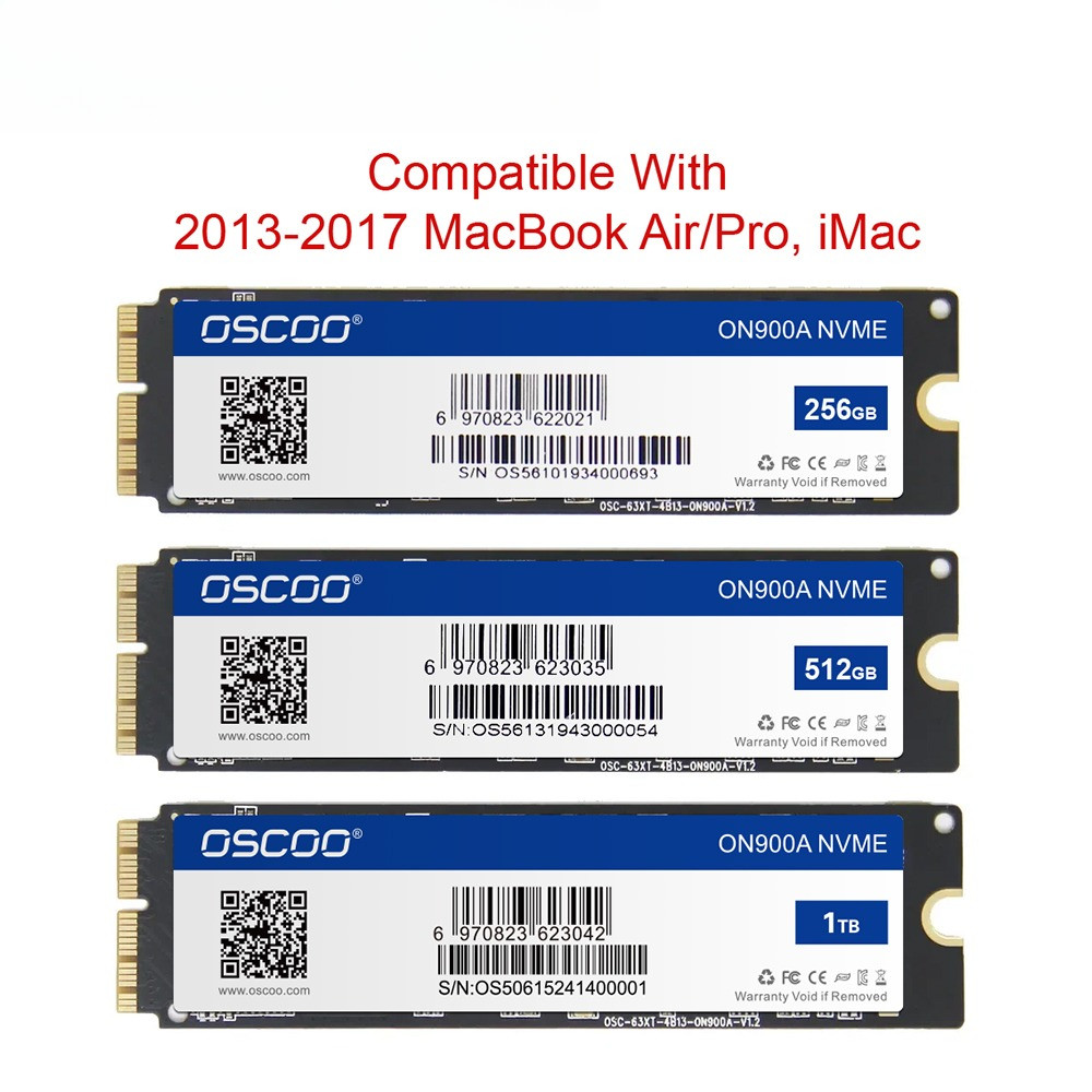 256GB 512GB 1TB M2 PCIe NVME SSD For 2013 2015 Macbook Pro Retina A1502 A1398 Macbook Air A1465 1466