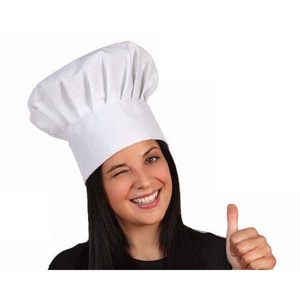 (Style Mall.id) Chef Hat / Topi Koki Jamur Premium Quality - Putih, All Size