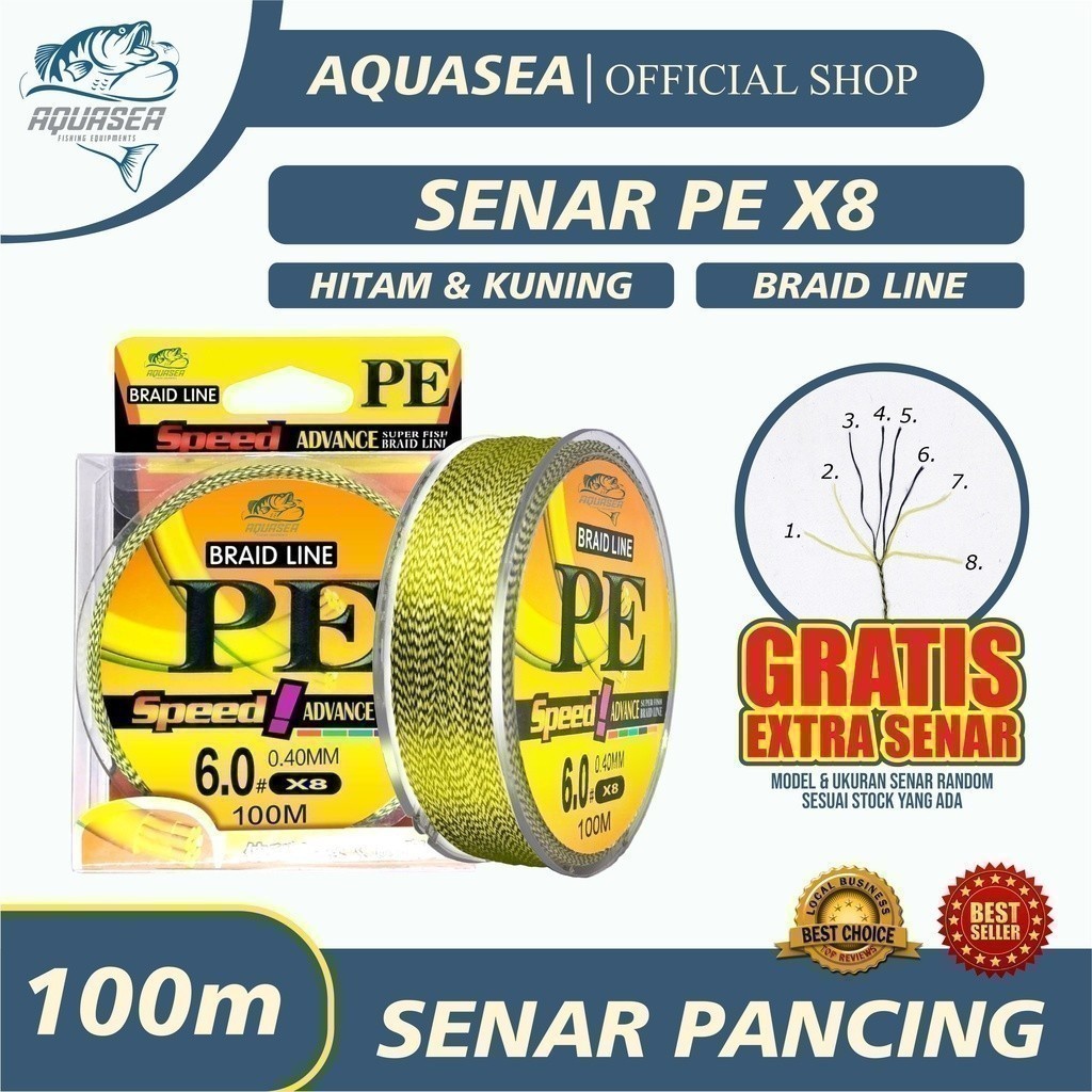 DORRY PANCING Tali Pancing Pe ZKK 100m Senar Pancing Pe Super Braided Line Japan  Nylon Senar kuat