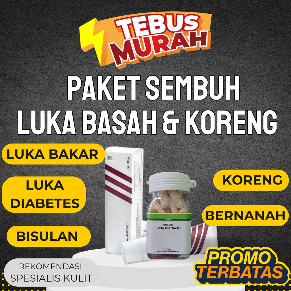 Super Hemat Salep Pengering Borok Luka Bernanah Basah Cacar Air Diabetes Korengan Koreng Ampuh