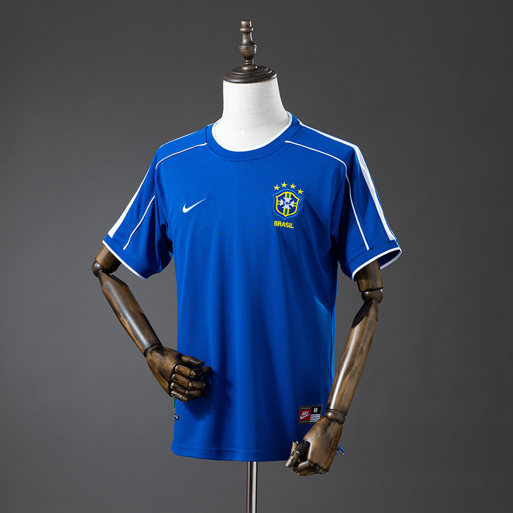 Jersey Retro 1998 Brazil away T shirt pria