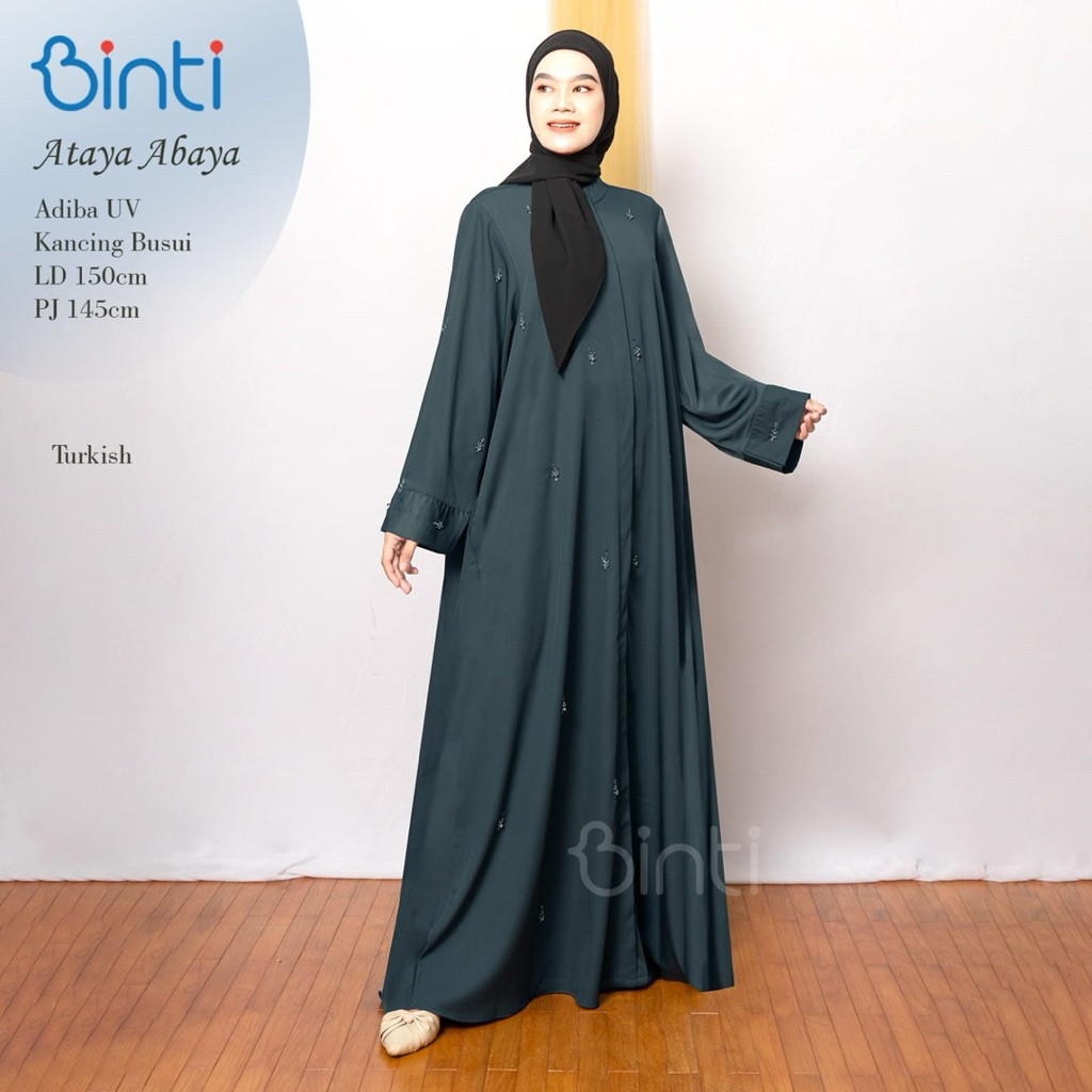 ATAYA ABAYA BINTI / GAMIS WANITA JUMBO BIGSIZE LD UP TO 150 / GAMIS WANITA OVERSIZE ADIBA UV