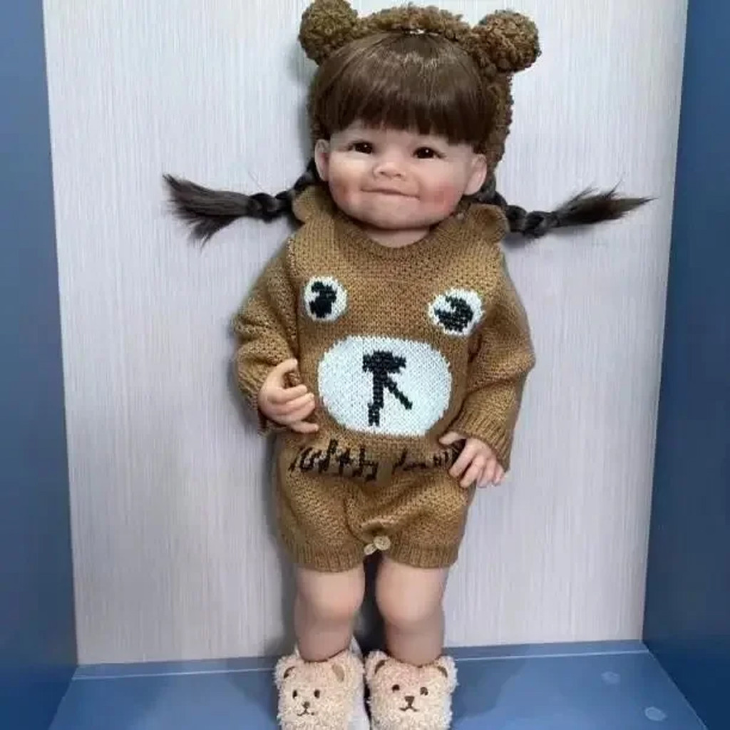 55CM High quality Rebirth Doll ildren's Playmate Rebirth Baby Doll Doll Doll Gift Baby Doll Complete