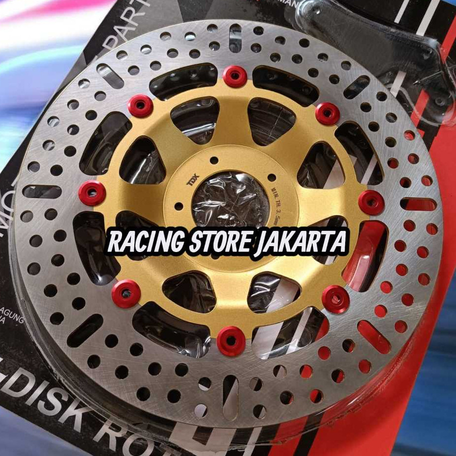 Disc Brake Mos 300mm Plus Breket Piringan Cakram Depan Variasi Motor Kharisma Karisma Supra x Supra 