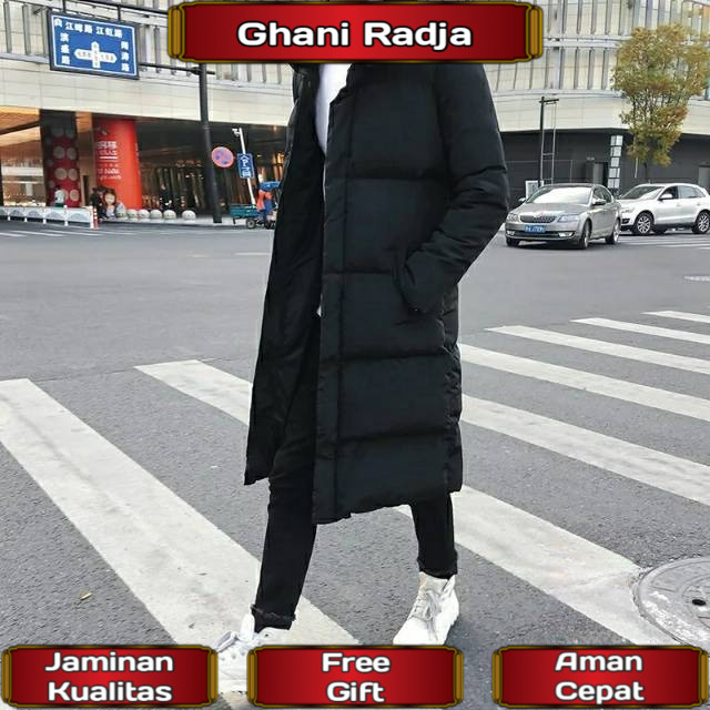 Jaket panjang musim dingin pria / mantel bulu musim dingin/ long coat pria