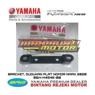 BREKET DUDUKAN PLAT NOMOR DEPAN NMAX 2020 B6H-H454E-00 ORI
