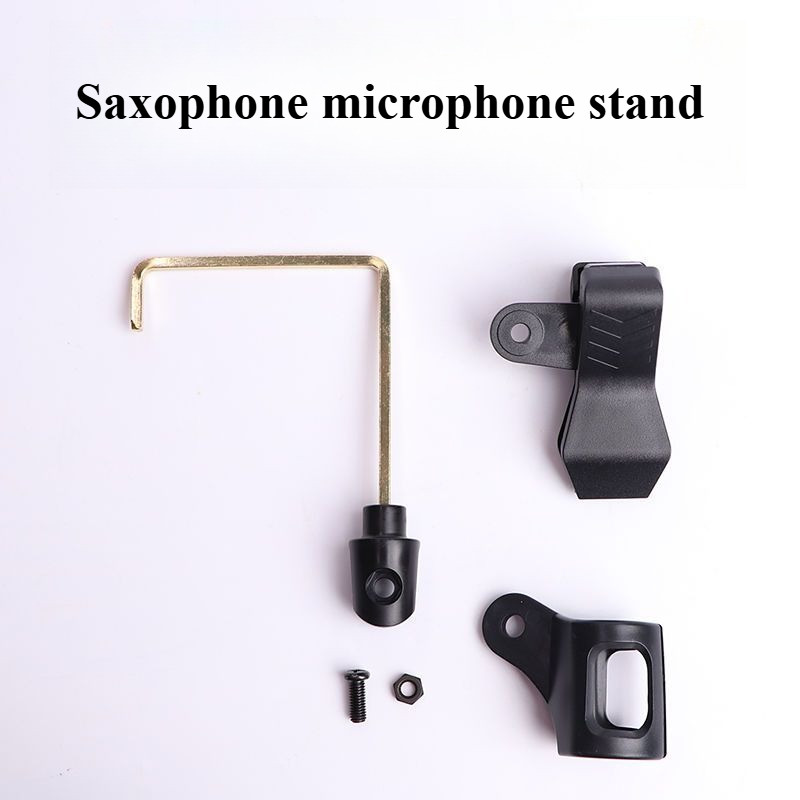Saxophone microphone stand, wireless microphone clip, universal for truments