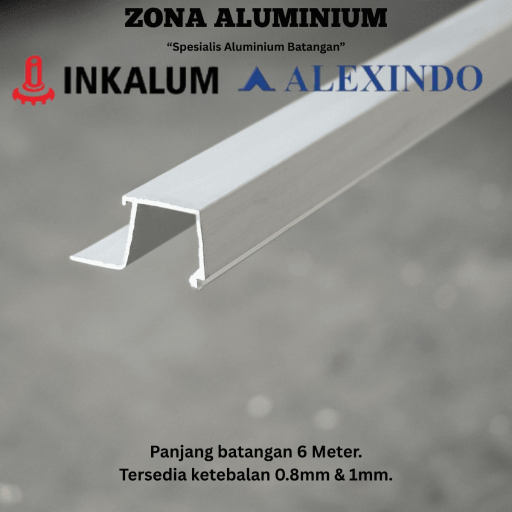 INKALUM ALEXINDO Aluminium Batangan 1828 Tutup Daun Jendela untuk Casement Window
