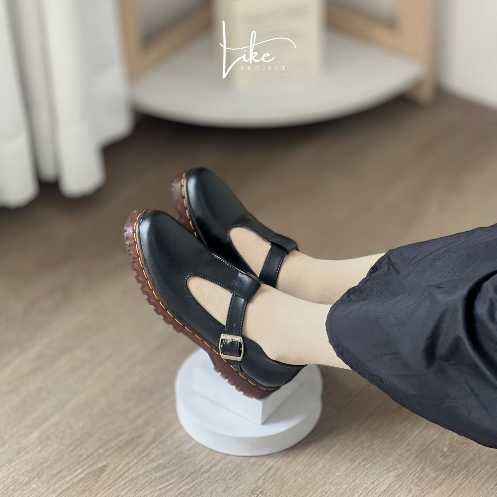 Lalaki x Like Project Sepatu Loafers Mary Jane Wanita –  KYRA SHOES Ringan, Nyaman, Anti Selip, Ukur