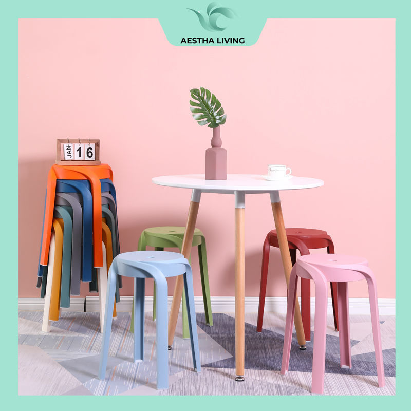 Kursi Minimalis / Kursi Plastik Minimalis / Kursi Ruang Tamu Minimalis / Kursi Makan Plastik Aestha 