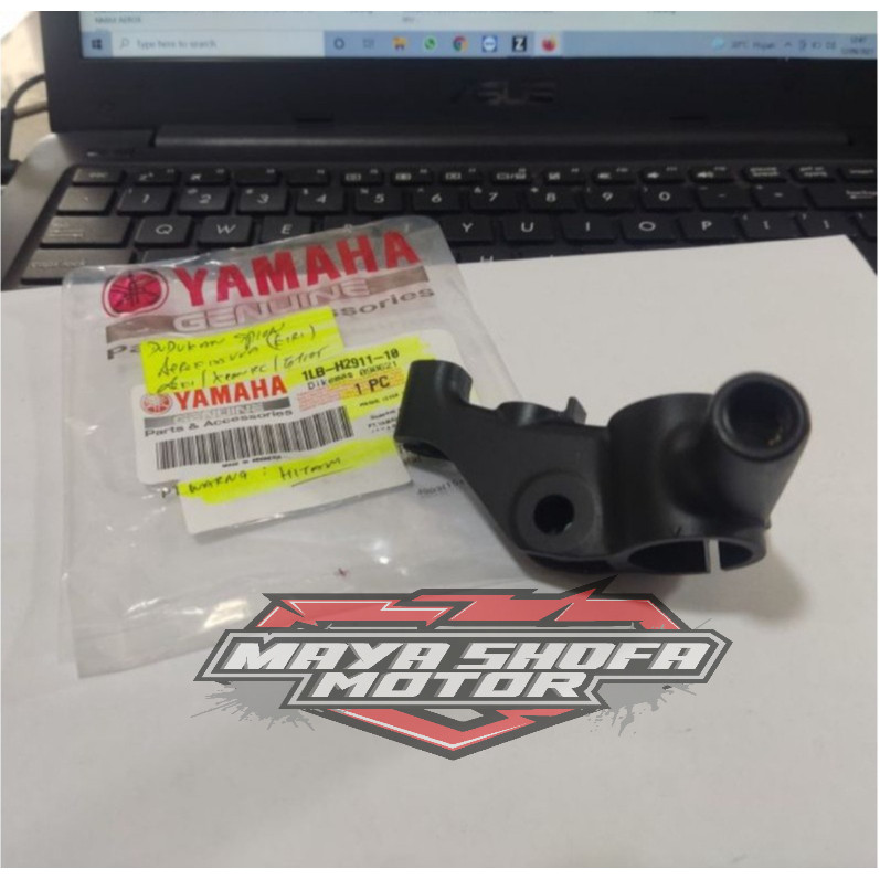 BREKET DUDUKAN SPION HITAM KIRI X-RIDE XEON SOUL AEROX LEXI MIO ORIGINAL YAMAHA