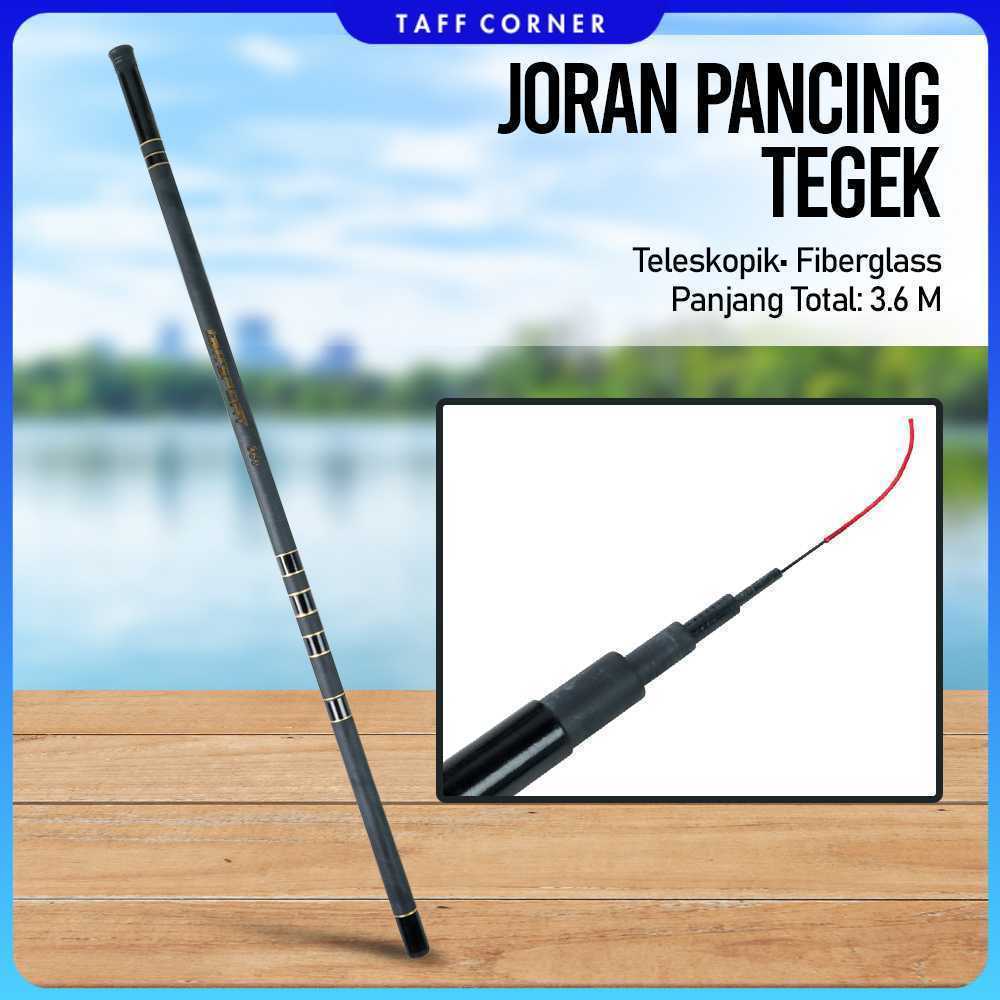 TaffSPORT Joran Pancing Tegek Fiberglass Fishing Rod - 360