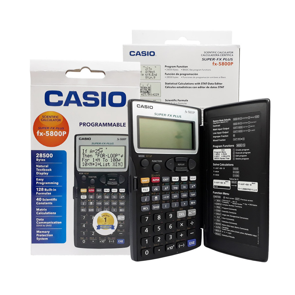 Kalkulator Casio FX-5800P Scientific Calculator FX-5800P Original