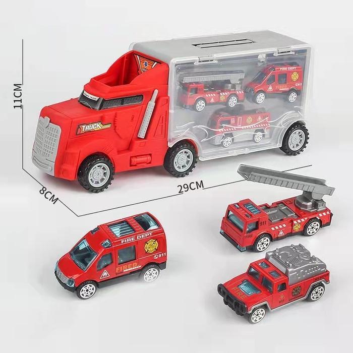 PROMO  Mainan anak truck kontainer/mobilan besar anak laki laki Mainan Anak  Storage Container Truck