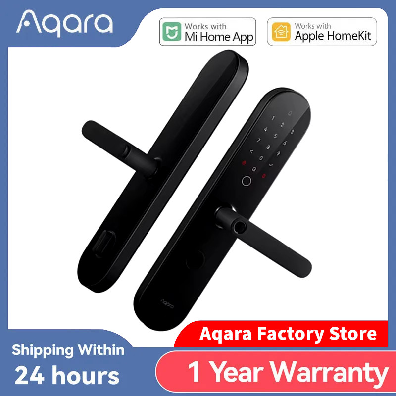 Original Aqara Smart Door Lock N100 Fingerprint Bluetooth Password Unlock With Doorbell For Xiaomi m