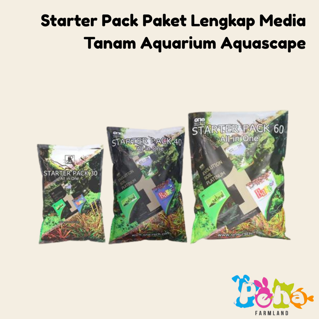 Starter Pack Paket Lengkap Media Tanam Aquarium Aquascape