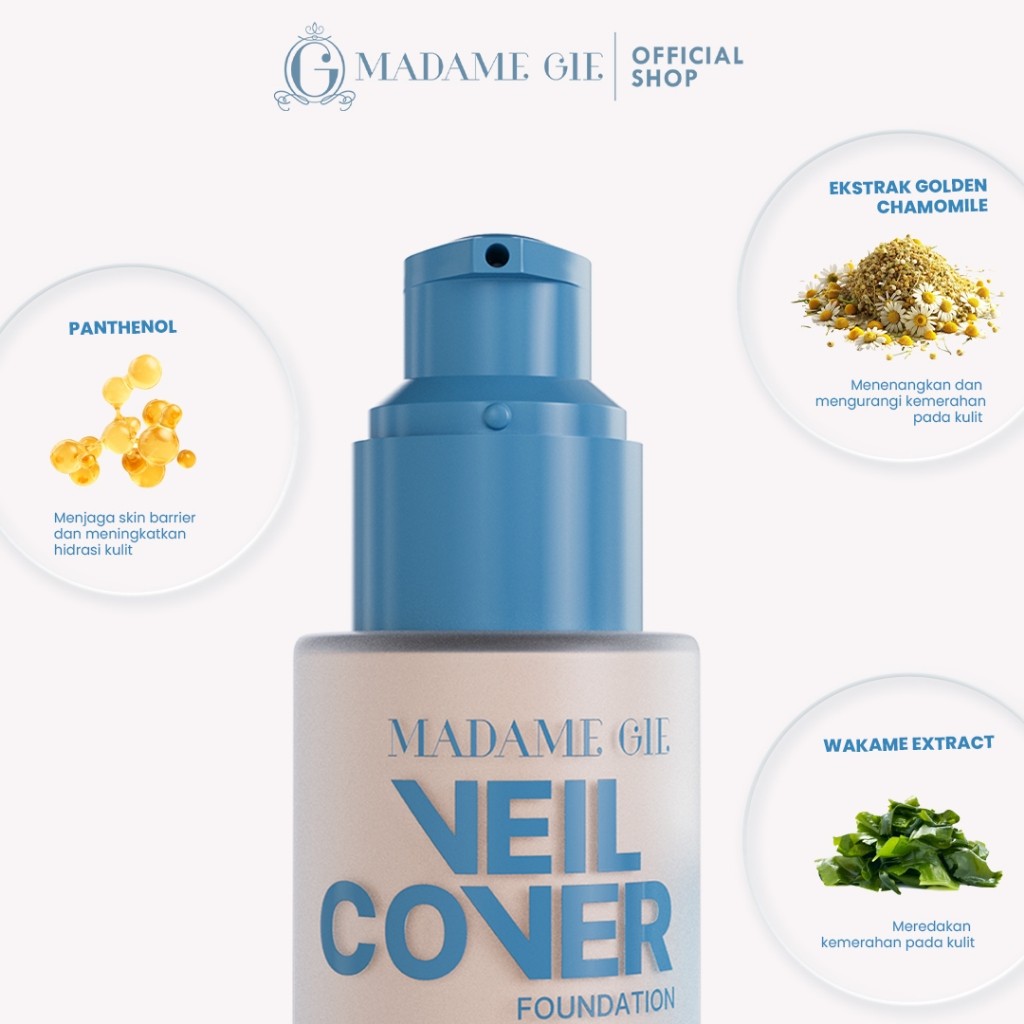 MADAME GIE Veil Cover Foundation Matte Finish | GLAM GIRL OFFICIAL