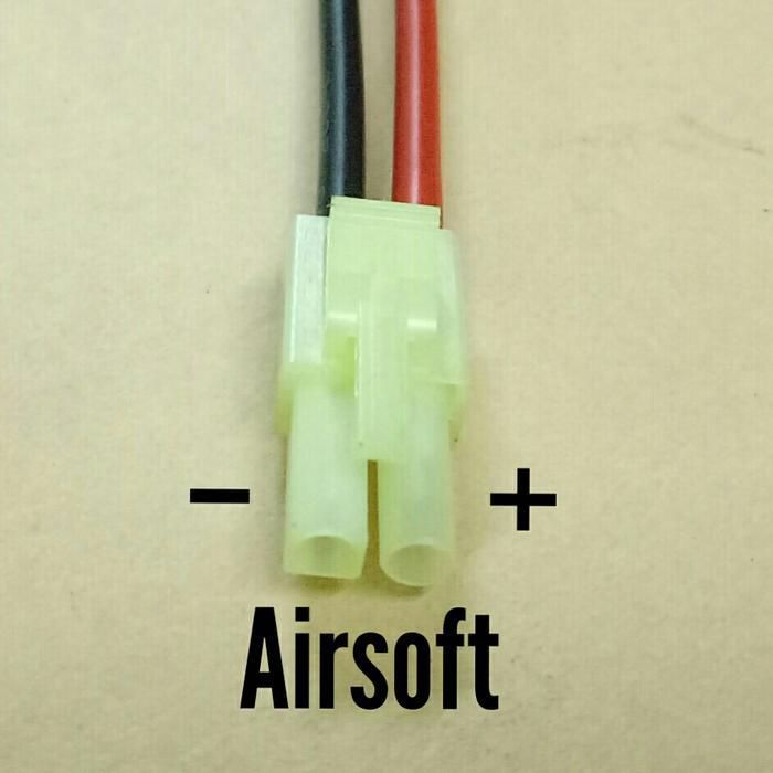SpartAuto Converter Jst female to mini Tamiya male w cable 18AWG - Airsoft