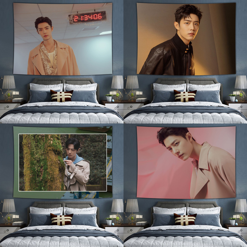 Kain Gantung Versi Horizontal Douluo Dalu Xiao Zhan ins Kain Latar Belakang Kamar Tidur Sederhana Wa