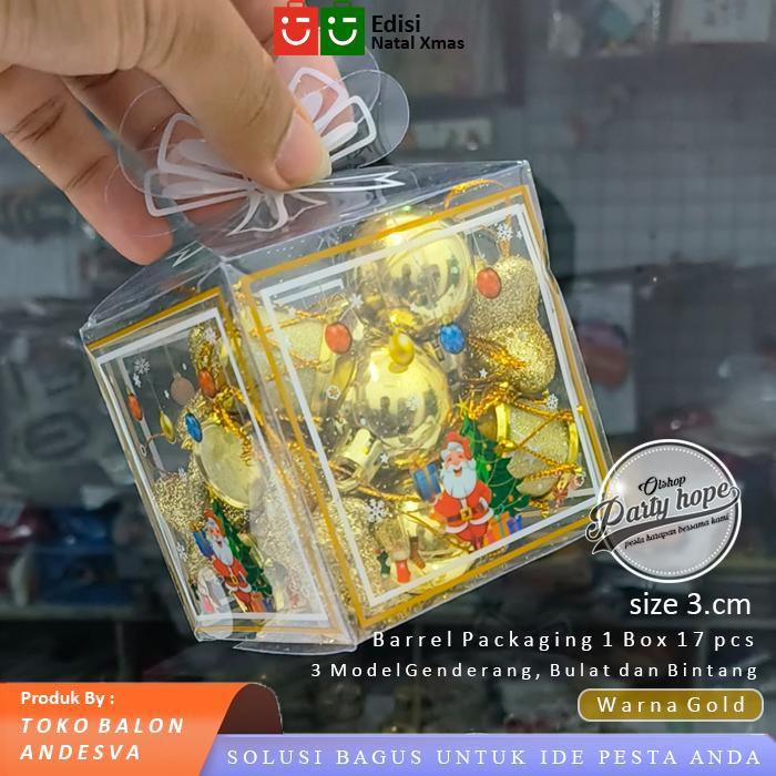 Hiasan Gantung Pohon Natal Set Kado / Ornamen Dekorasi Parcel Natal / Hiasan Natal Hampers Gift / Hi