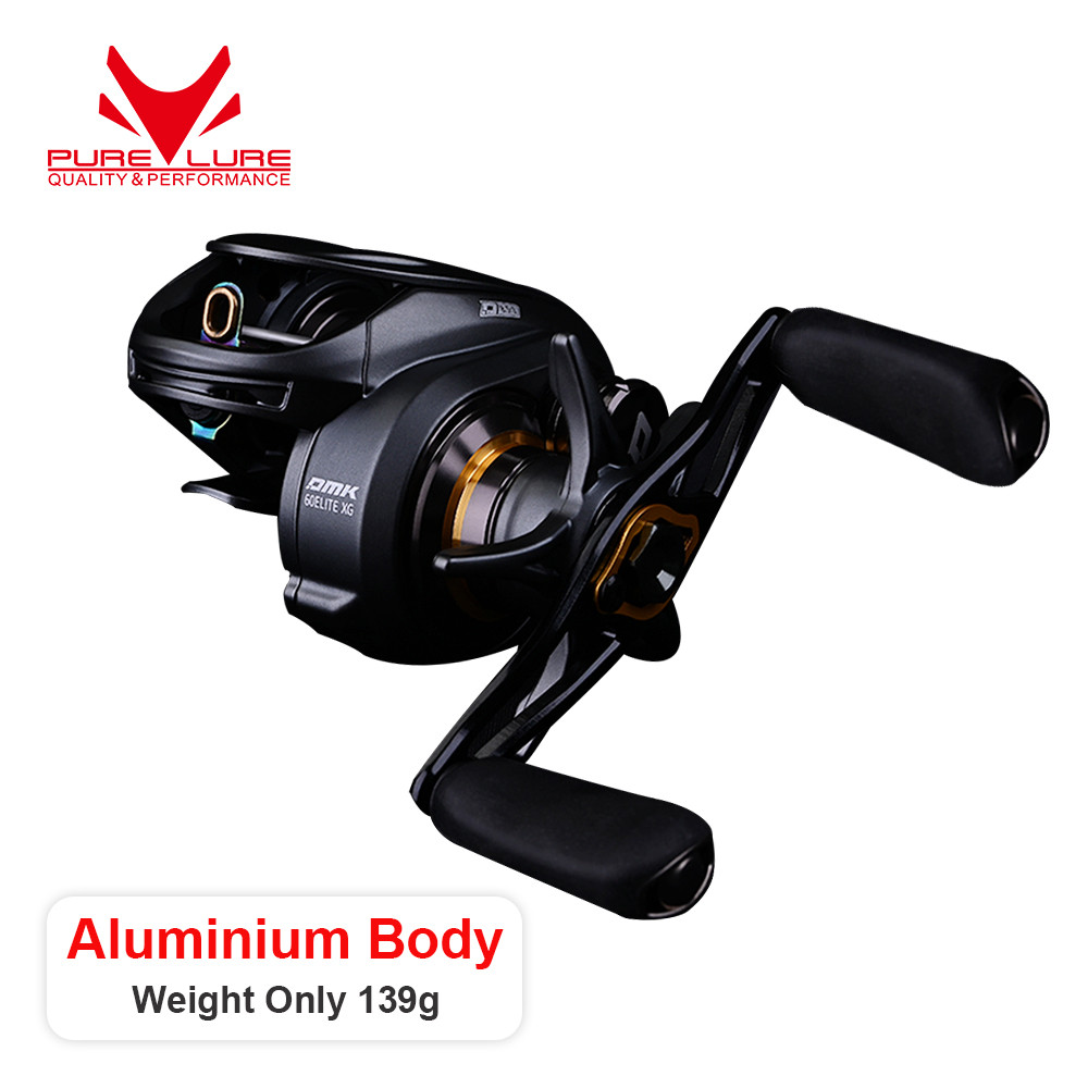 PURELURE Aluminium Body Silver Feather 4g Spool Ultralight BFS FINESSE Baitcasting Reel Baitcast Fis