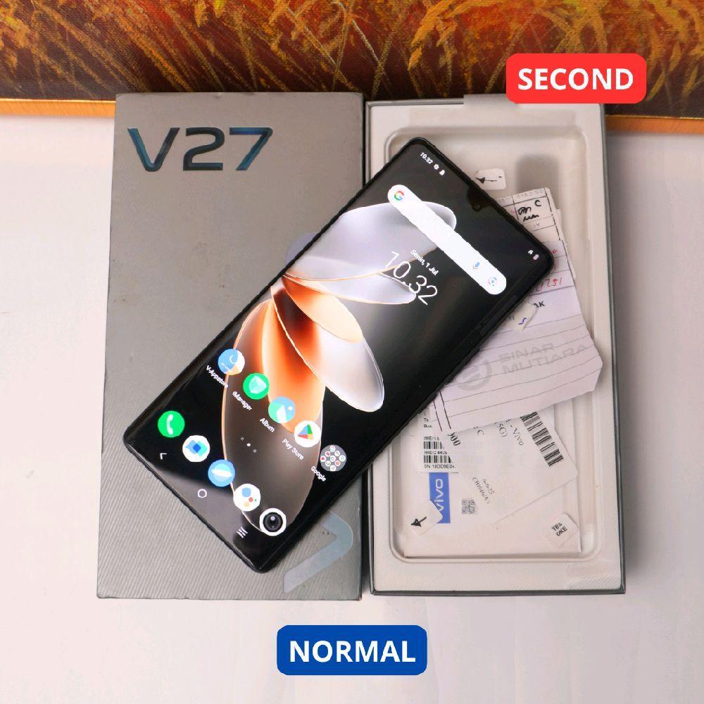VIVO V27 8/256 GB (5G) HP SECOND ORIGINAL SINAR MUTIARA CELL