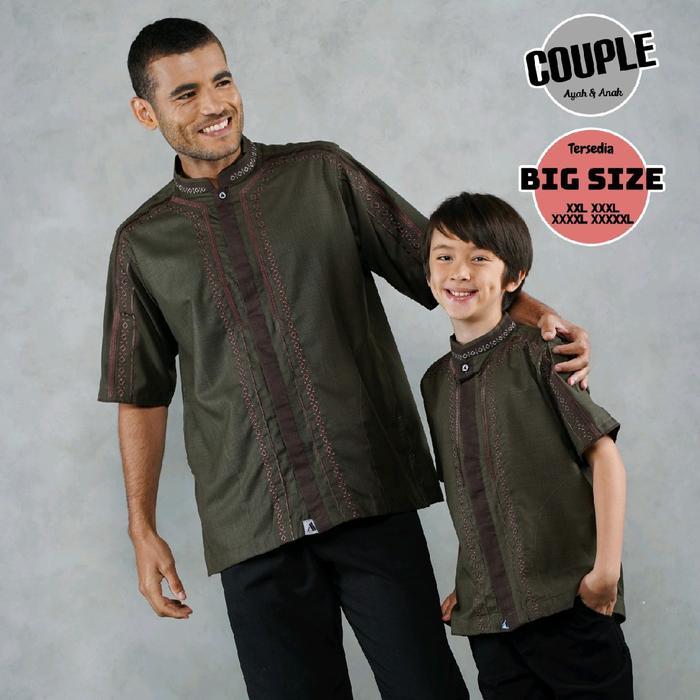 baju muslim pria MAHER OLIVE bisa couple ayah dan anak tersedia b size jumbo ginal koko alachwan - 1