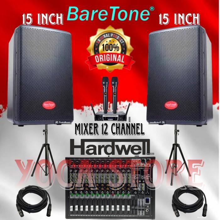 Paket Sound Karaoke Baretone 15 Inch MAX15RC Upgrade Mixer 12 Channel