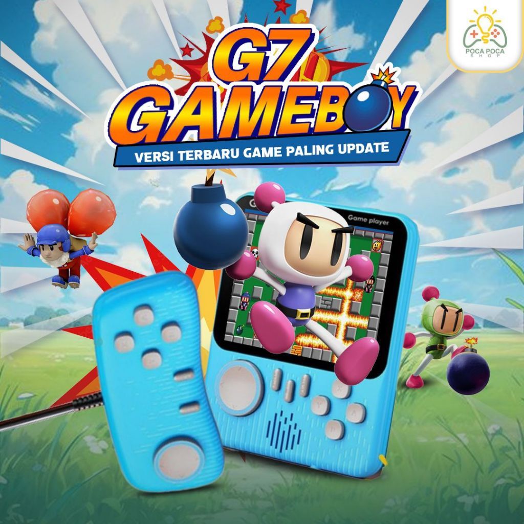M OFC - GAMEBOY PVP MAINAN ANAK GAME BOY G7 2 PLAYER ANTI GADGET VERSI GAME PALING LENGKAP