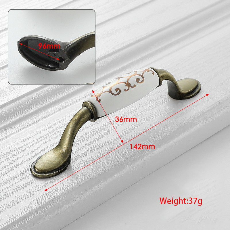 ZYL Handle Lemari Keramik / Tarikan Laci Antique / Vintage Gagang Pintu Lemari