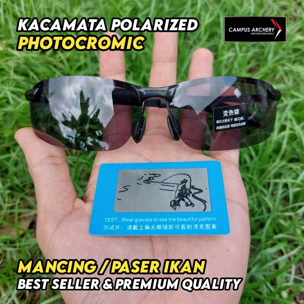 Kacamata Paser Ikan Polarized Photocromic Kacamata Memancing Ikan