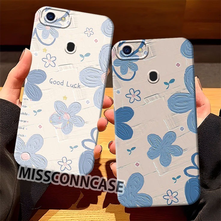 Casing Hp Oppo F5 Oppo F5 Youth Oppo F9 Oppo F9 Pro Realme 2 Realme 2 Pro - Softcase Bunga Aesthetic
